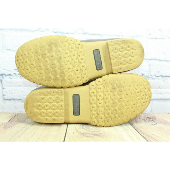 Vintage LL Bean Brown Leather Hook & Loop Unlined Duck Boots Size 10 M - Picture 10 of 10